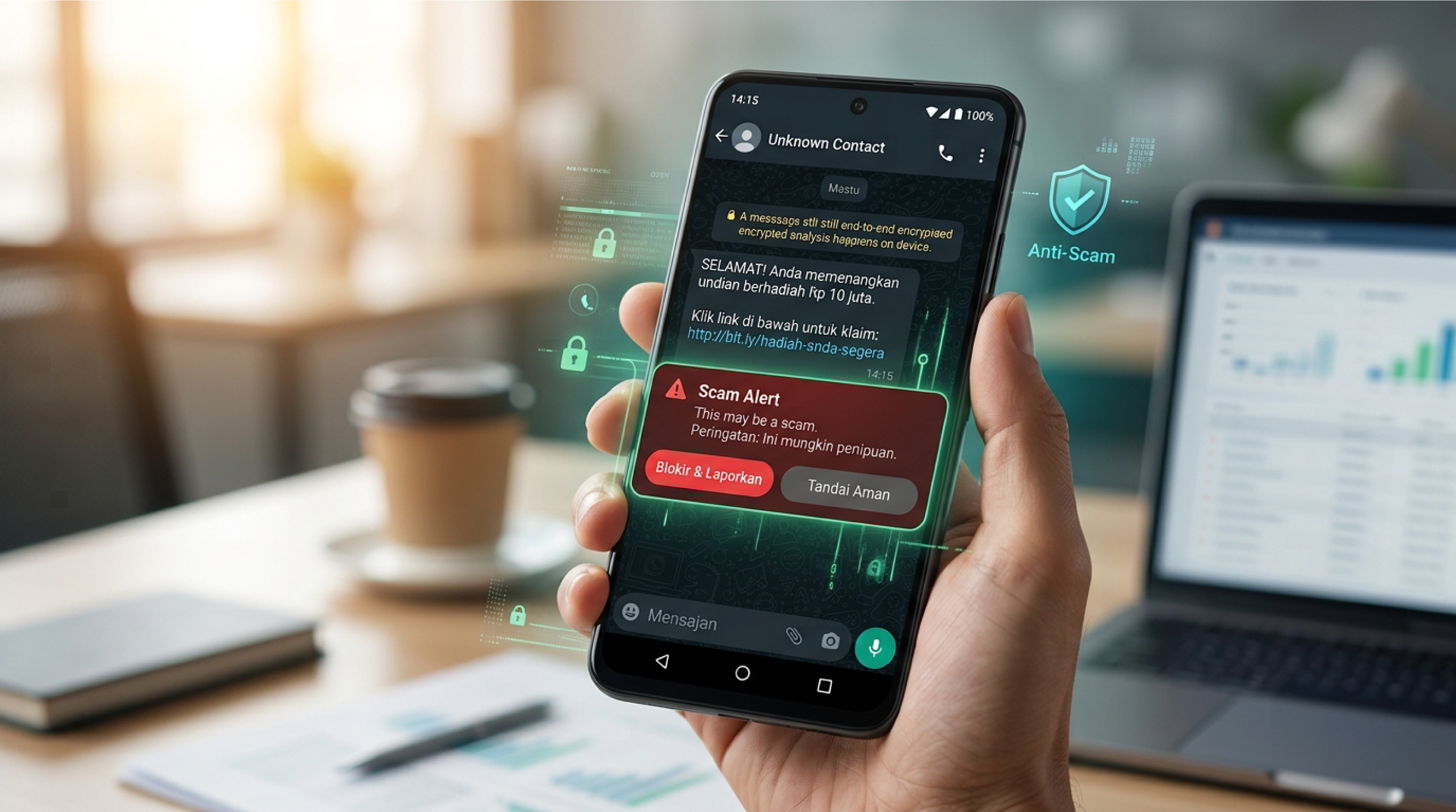 WhatsApp Uji Coba Fitur Anti-Penipuan Baru, Siapkan Peringatan Otomatis untuk Chat Mencurigakan